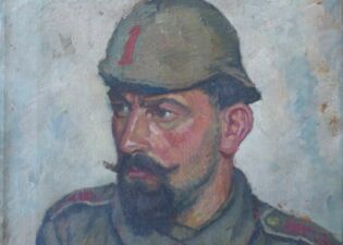 Otto Quante - Kriegerinnerungen Russland - Porträt eines unbekannten Mannes