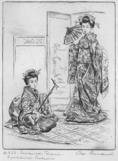 Otto Quante - Fremde Welten - Japanische Tänzerin
